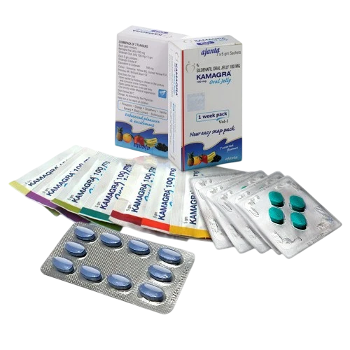 5 Str. Kamagra + 1 Weekpack Oral Jelly + 10 Blauwe Erectiepillen