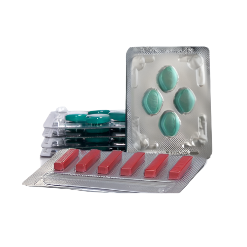 5 strippen Kamagra + 1 strip Sildalist