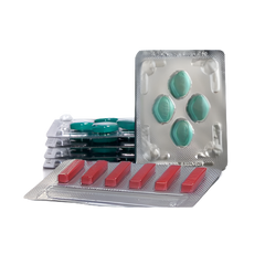 5 strippen Kamagra + 1 strip Sildalist
