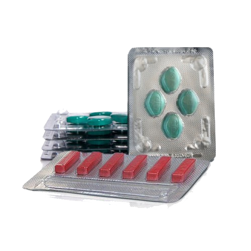5 strippen Kamagra + 1 strip Sildalist
