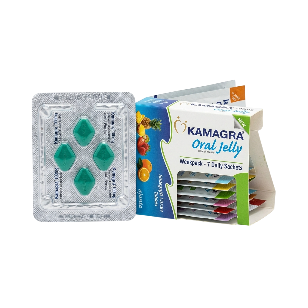 1 strip Kamagra 100mg + 1 Kamagra Jelly weekpack