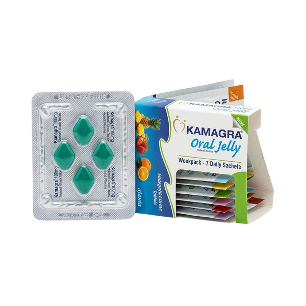 1 strip Kamagra 100mg + 1 Kamagra Jelly weekpack